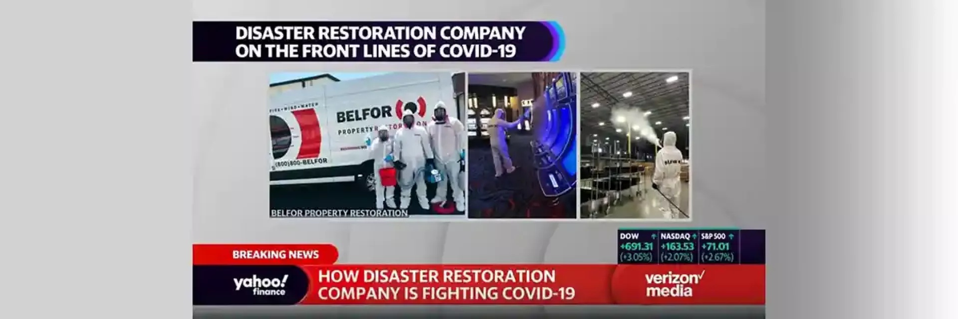 BELFOR CEO Sheldon Yellen Discuss BELFOR Cleaning Coronavirus on Yahoo Finance